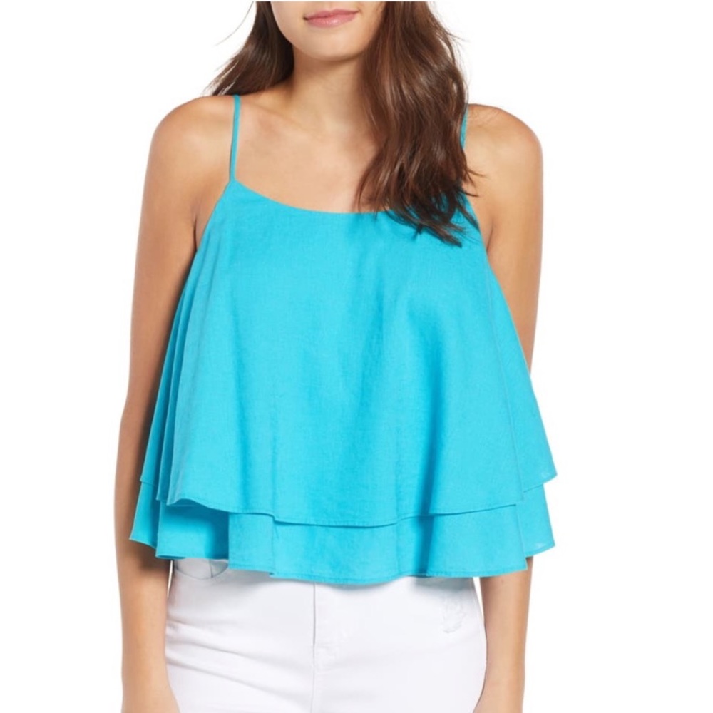 🏷 Nordstrom BP. Tiered Linen Blend Camisole S